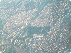 Vista aerea di Parma